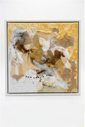 Echoes of Nature: A Study in Organic Texture, Fibre, and Gold Foil