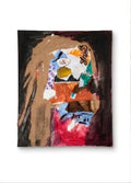 Abstract Assemblage Painting | Modern Textile & Paper Collage | Textured Wall Decor